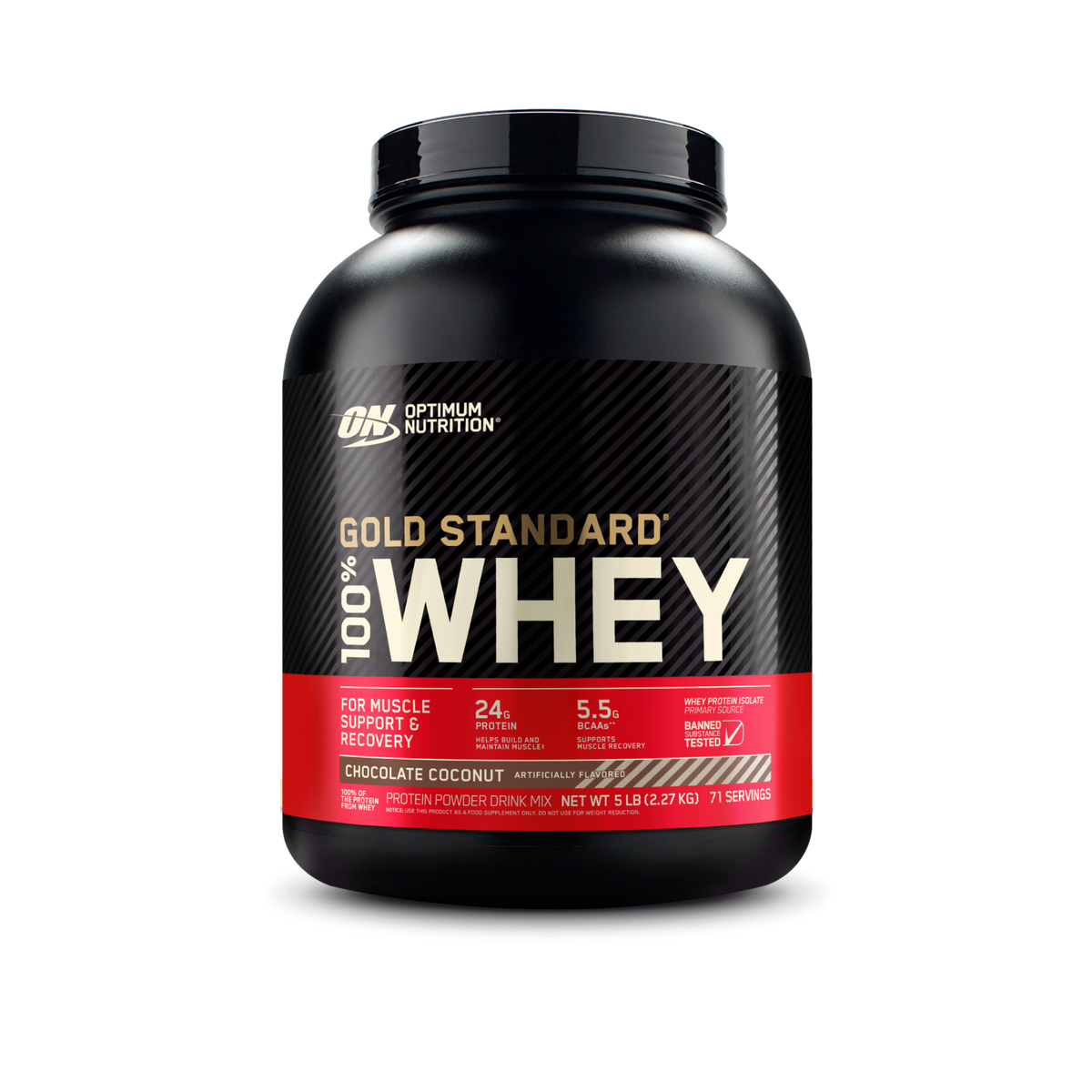 Optimum Nutrition Whey Gold Standard 100% Whey Protein Powder 5lb (2.26kg)
